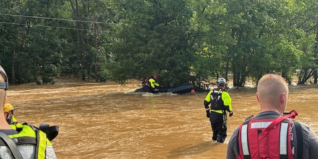 Drone footage shows Missouri flash flooding hit southeast