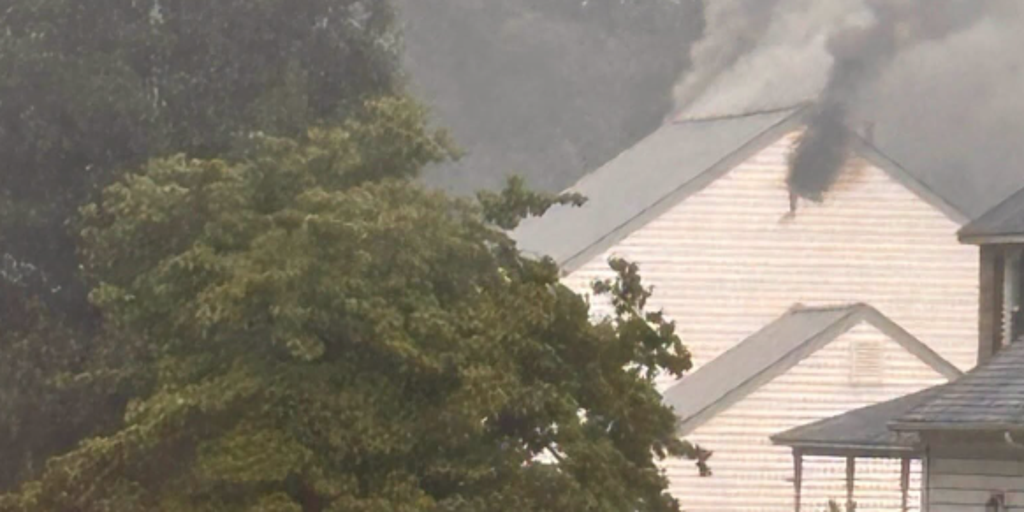 Watch: Crews respond to Virginia house fire caused by lightning strike as severe weather roars through area