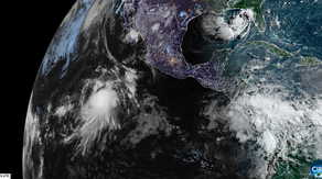 Fausto becomes the season's first hurricane as Elida brings rip currents to California