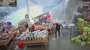 Watch: Terrifying roof collapse caught on camera at BJ's Wholesale Club due to flash flooding in New Jersey