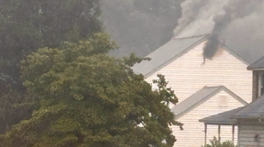 Watch: Crews respond to Virginia house fire caused by lightning strike as severe weather roars through area