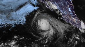 Genevieve churns as a Category 3 hurricane as it barrels through the Eastern Pacific