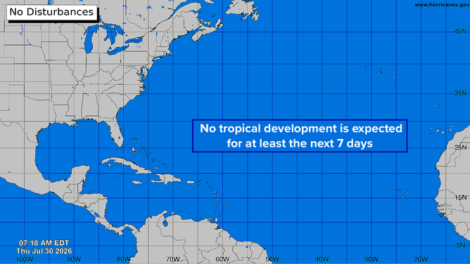 Atlantic Basin on July 30, 2026