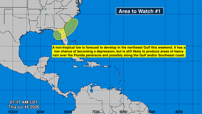 The first area to watch in the Atlantic.