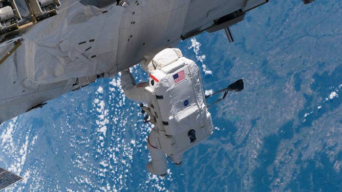 Shuttle crew members on Sept. 12, 2006.