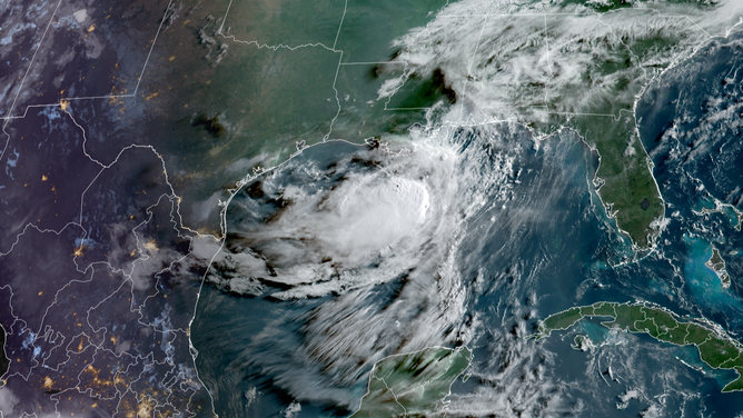 Satellite imagery of Tropical Storm Bertha Wednesday, July 22, 2026.