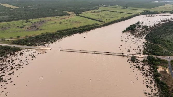 The Farm-to-Market (FM) 481 bridge in Uvalde County, just south of Uvalde, collapsed Friday morning due to flooding.