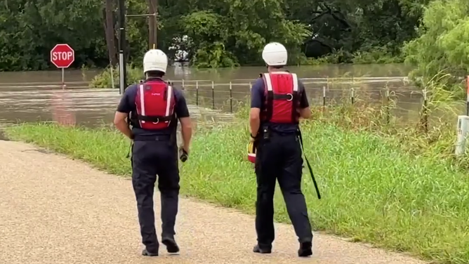 Flood response in Fredericksburg, Texas, on Thursday, July 16, 2026. 