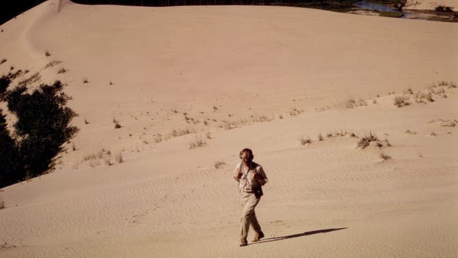July 1972 - walking on dunes - Great Kobuk Sand Dunes, Alaska.