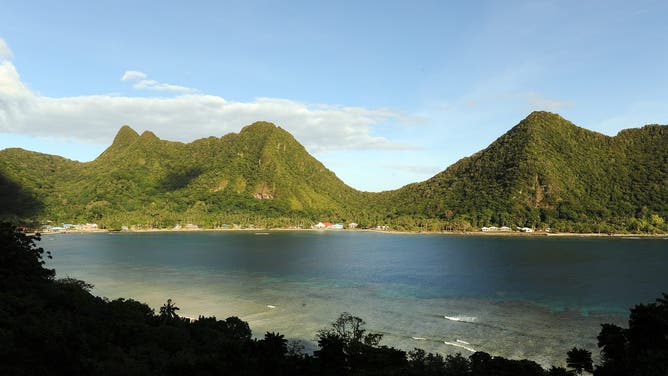 The picturesque village of Vatia is surrounded by national park in American Samoa on October 3, 2009. The village lines a coral-fringed bay which is home to large colonies of frigates, boobies, white terns and noddy terns. 