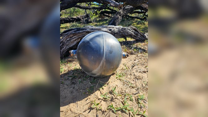 The spheres were determined to come from a space launch vehicle.