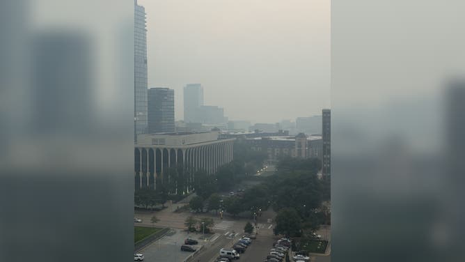 Smoke fills skies over Minneapolis on July 15, 2026.