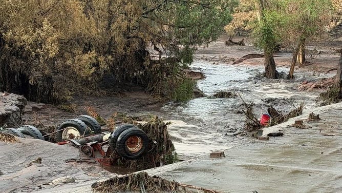 Pueblo County Flash Flood Emergency due to debris flow from Aspen Acres Fire on July 28, 2026.