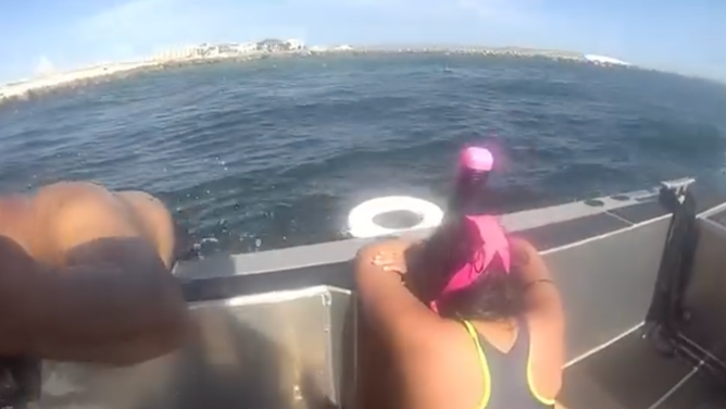 Deputies rescue exhausted snorkelers pulled away from the Florida coast by a strong current