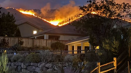 Human-caused Hawk Fire rapidly grows in Nevada, injuring 6 as tens of thousands are forced to evacuate