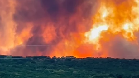 Evacuations underway as fast-growing Texas Ross Fire explodes to 50,000 acres with just 5% containment