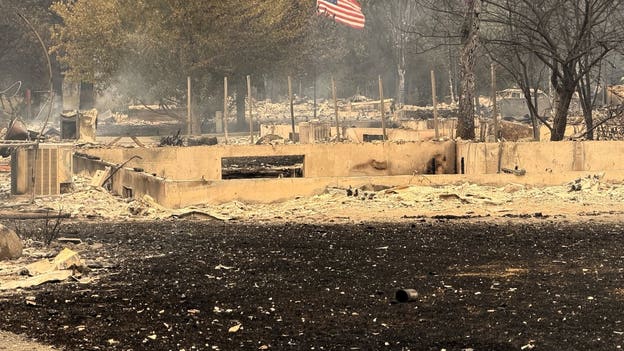 Spokane wildfire destruction grows as crews prepare for another day of firefighting