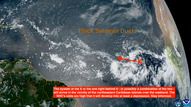 Satellite imagery of the Atlantic Basin on Aug. 11, 2026.