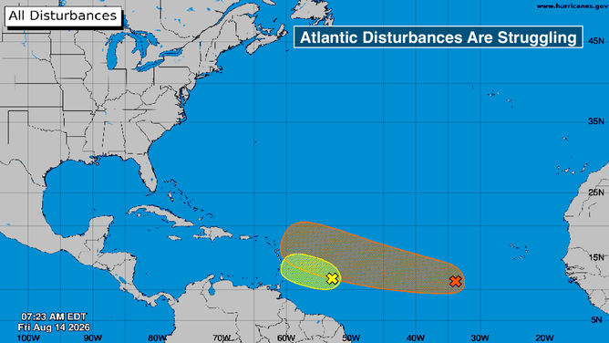 Atlantic Basin on August 14, 2026.