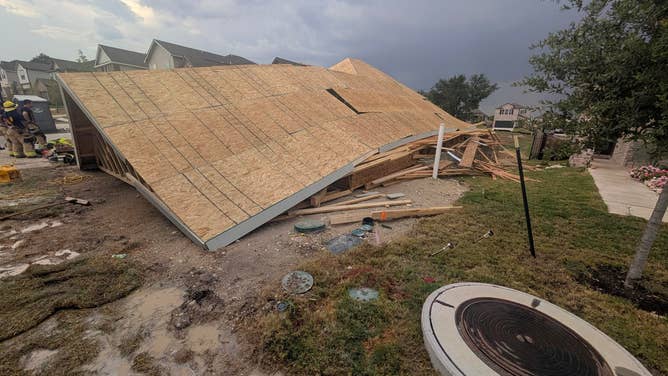 The entire home collapsed.