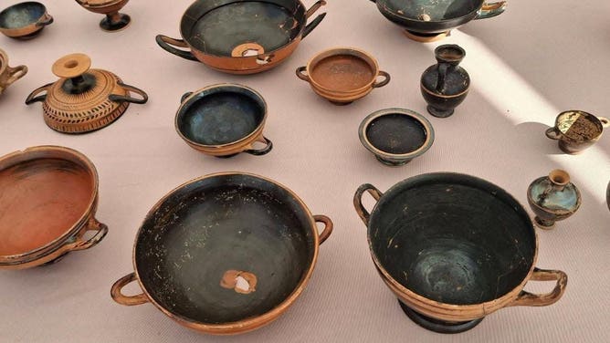 Remarkably preserved pottery from the 6th century B.C.