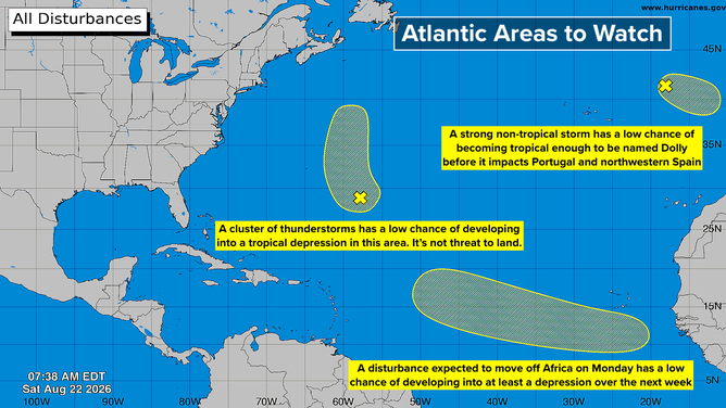 Breakdown of the Atlantic areas to watch for potential development.