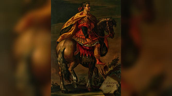 Emperor Claudius on horseback. Private Collection.