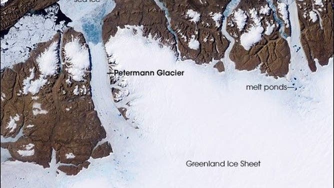 The Peterman Glacier on July 5, 2003.