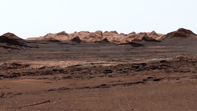The dry and desert landscape across Mars.