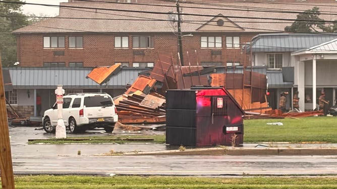 Tornado damage in Dover