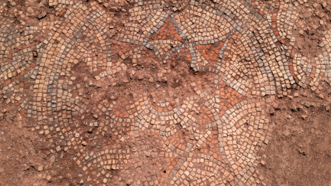 Mosaic from the Roman Empire, found in a 4th-century villa.