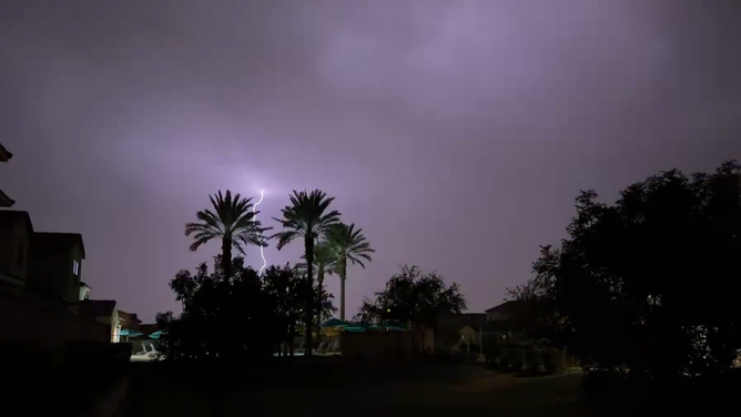 Monsoon thunderstorm over Litchfield Park, Arizona, on Aug. 11, 2026.
