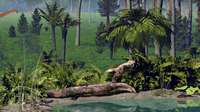 Environment during the late Jurassic Period.