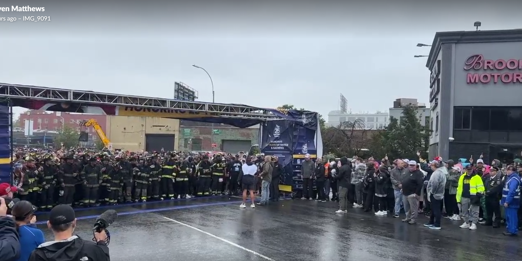 25th annual Tunnel to Towers 5K race kicks off during nasty nor'easter storm conditions in New York City