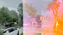 Watch: Man struck by lightning in terrifying moment caught on camera in Staten Island