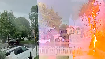Man struck by lightning in terrifying moment caught on camera - Fox News