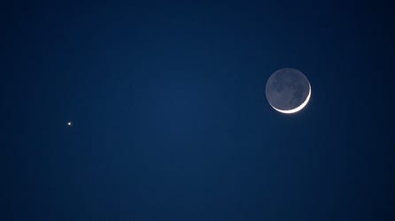 Look up: The moon and Venus to put on a dazzling show as they appear side by side in the sky
