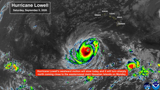 A look at Hurricane Lowell on radar satellite