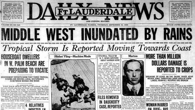 Fort Lauderdale Daily News on Sep. 16, 1926.