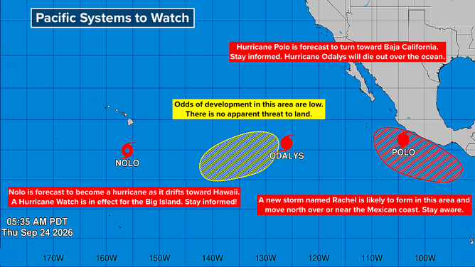 East Pacific as of 10:30 a.m. on Thursday, Swept. 24, 2026.