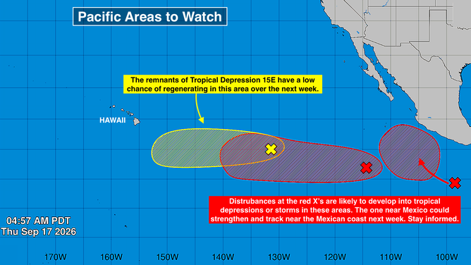 East Pacific on Sept. 17, 2026.