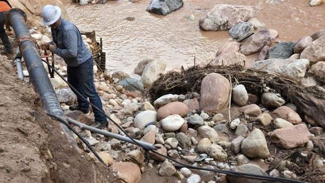 Damaged water supply.