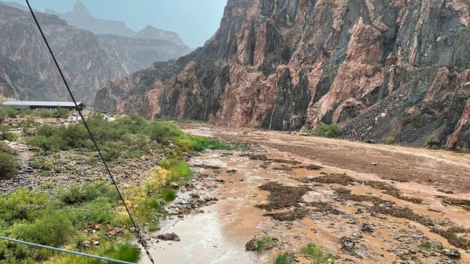 Flooded aftermath in the Grand Canyon.