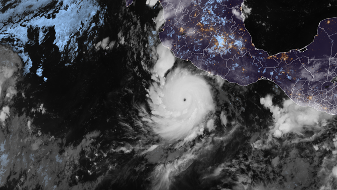Satellite imagery of Hurricane Polo on Sep. 22, 2026.
