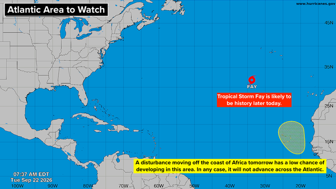 Atlantic Basin on Sep. 22, 2026.