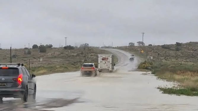 Flooding in Crownpoint, New Mexico, on Sep. 28, 2026.