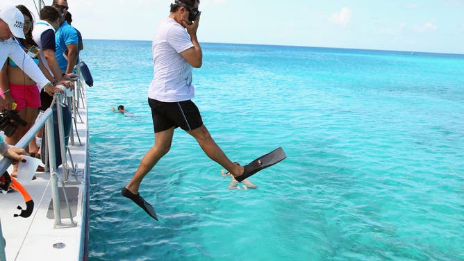 ORANJESTAD, ARUBA - NOVEMBER 03: A general view of atmosphere at the media snorkling trip during day 3 of Aruba In Style 2012 on November 3, 2012 in Oranjestad, Aruba. 