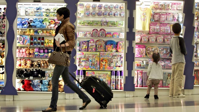 KIDS Toys stand at Los Angeles International Airport, LAX, concession area in terminal 7, May 5, 2009.