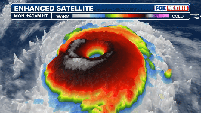 Annular eye of Hurricane Nolo on Sep. 28, 2026.