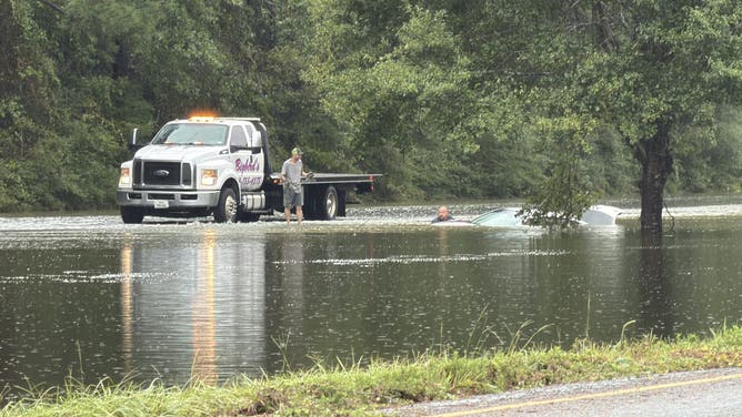 Heavy rain from Tropical Depression Edouard triggered Flash Flood Emergency in Kountze, Texas, on Sep. 2, 2026.